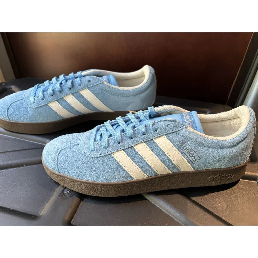 New Men’s Adidas VL Court 2.0 JIO496 Semi Blue Burst Shoes Size 10 #027